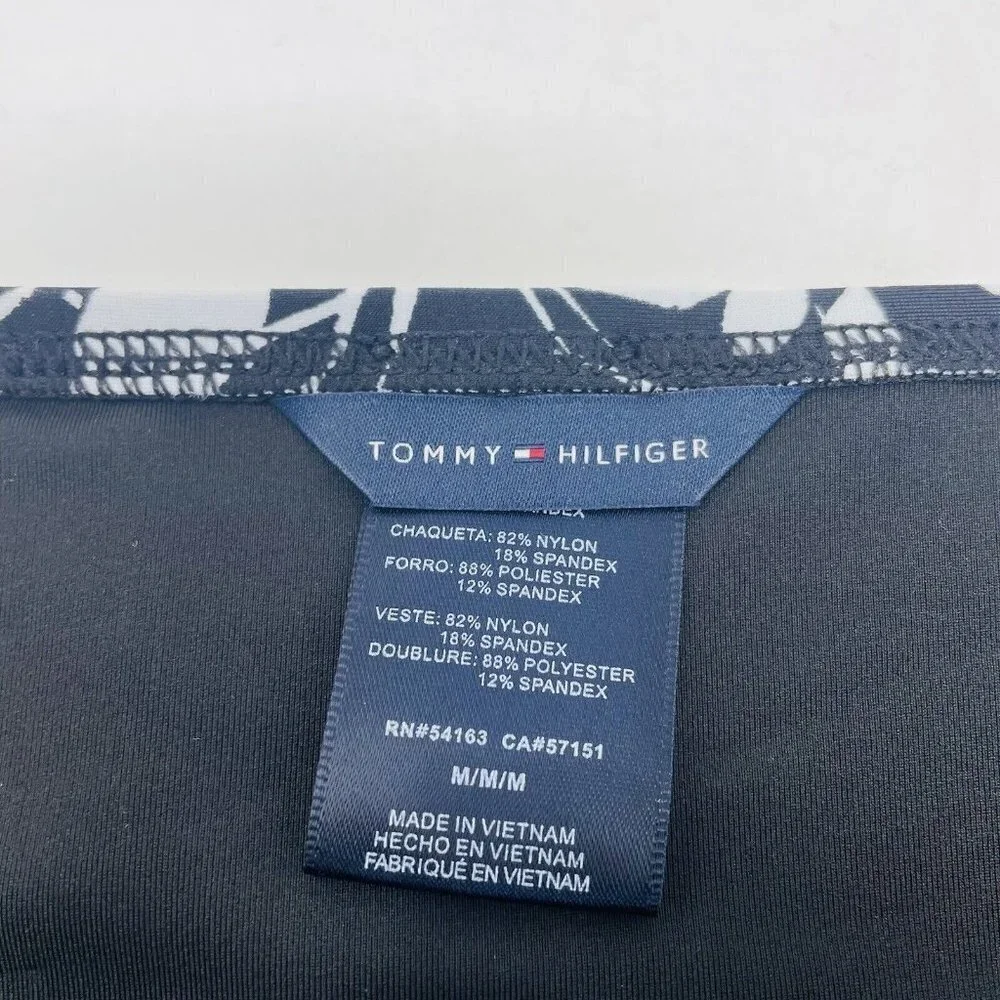 Tommy Hilfiger Womens Medium‎ Floral Hipster Bikini Bottoms Black $48 855/1499